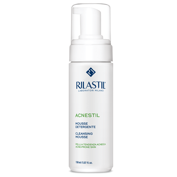 Bọt rửa mặt dành cho da mụn Rilastil Acnestil Face Cleansing Mousse
